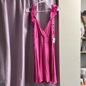 Pink Altar’d State Ruffle Dress NWT